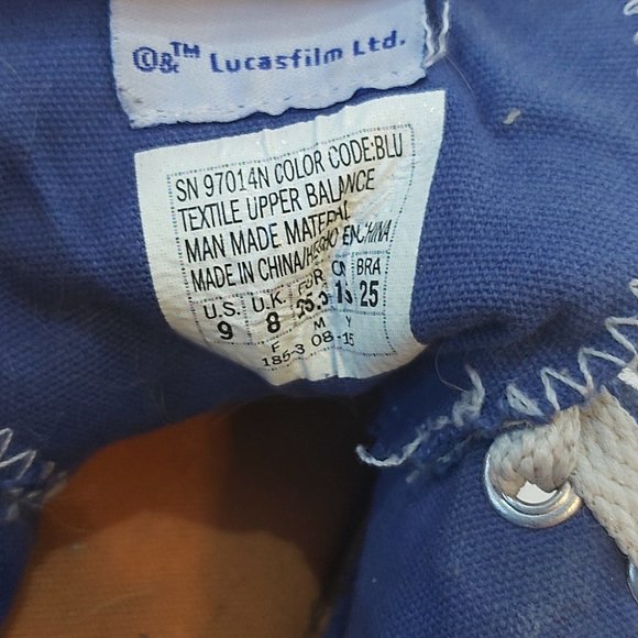 SKECHERS | STAR WARS Boys High Top Sneakers Blue White Size 9 - Picture 8 of 8